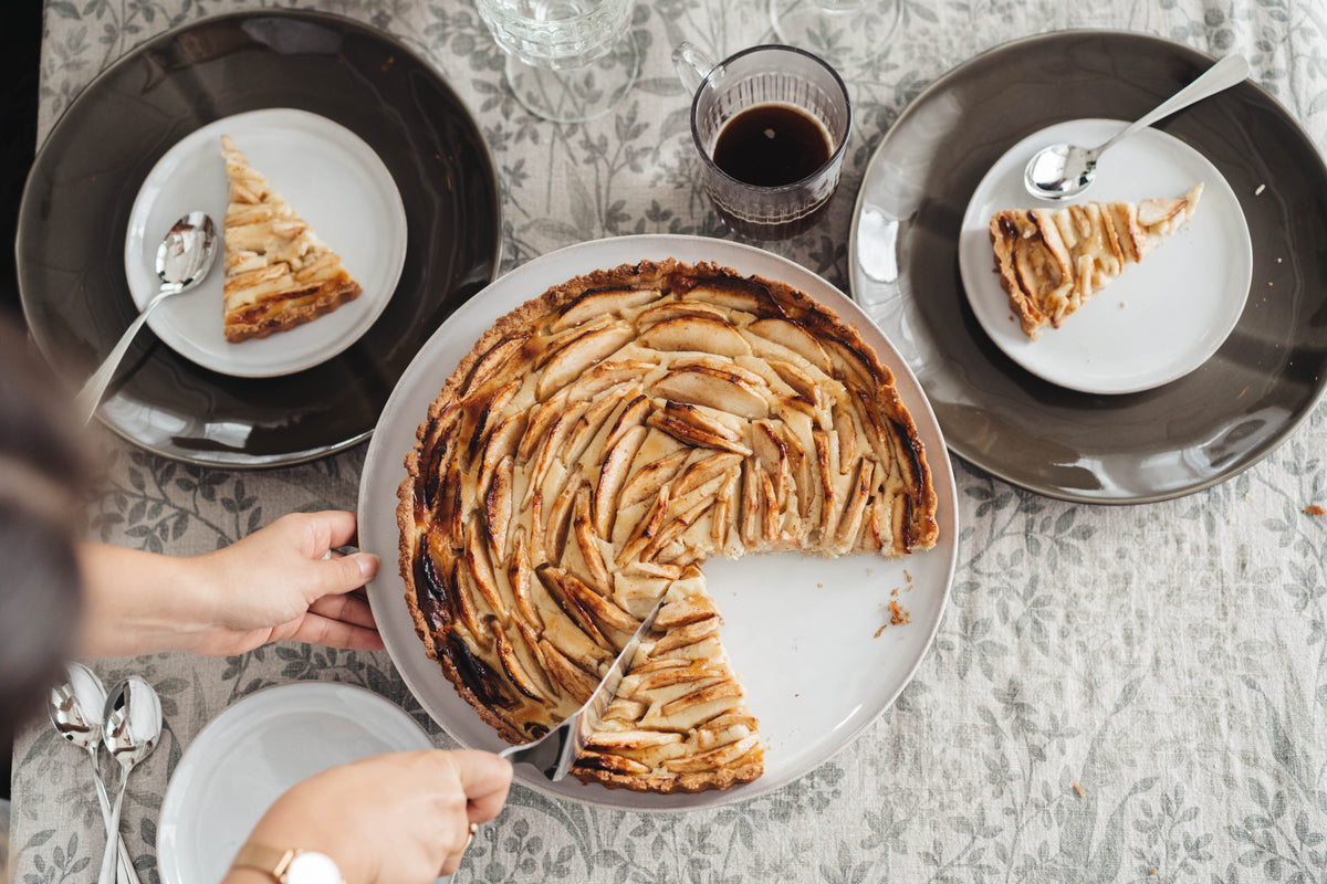 Italialainen omena-vaniljakiisseli crostata