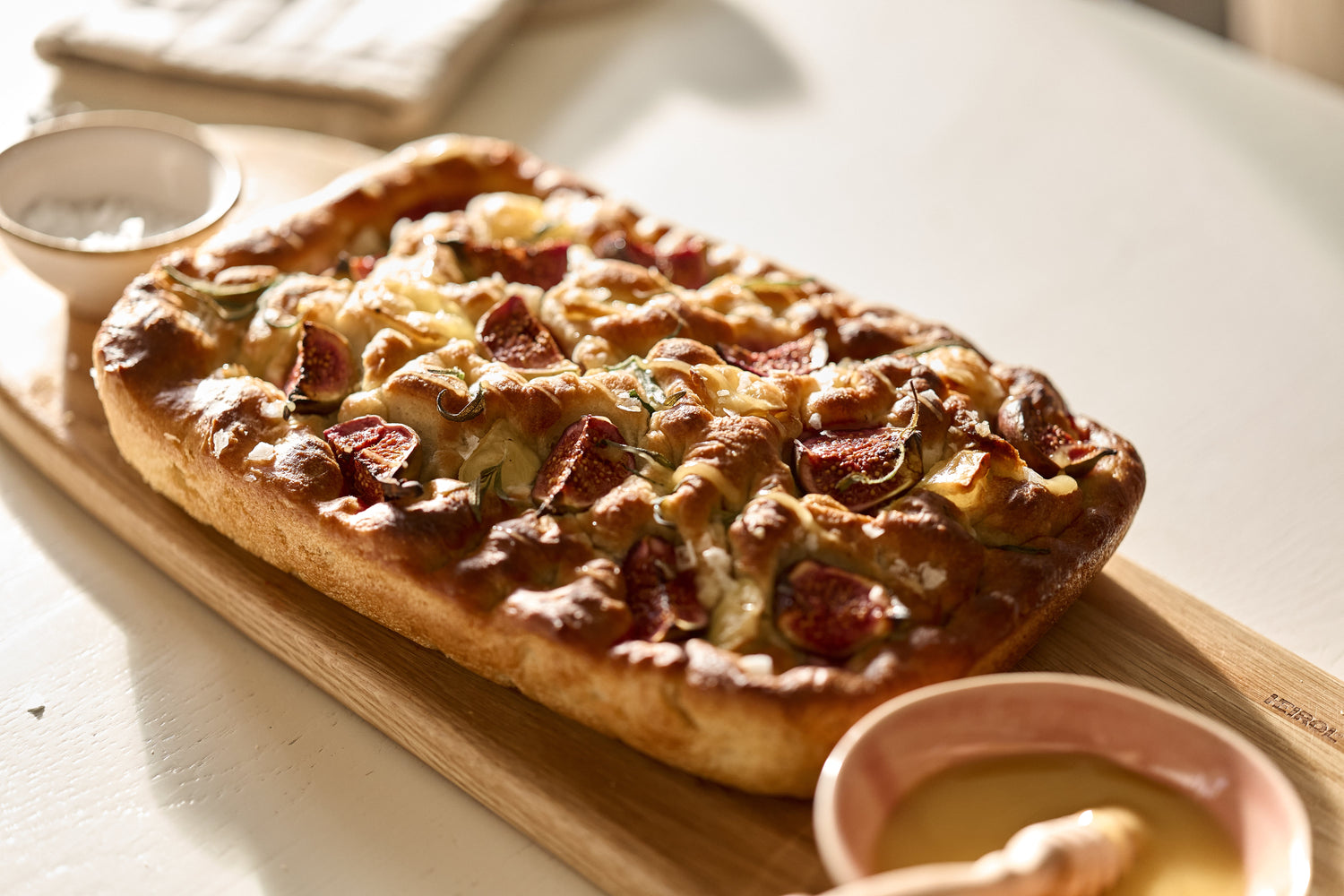 Brie- ja viikunafocaccia