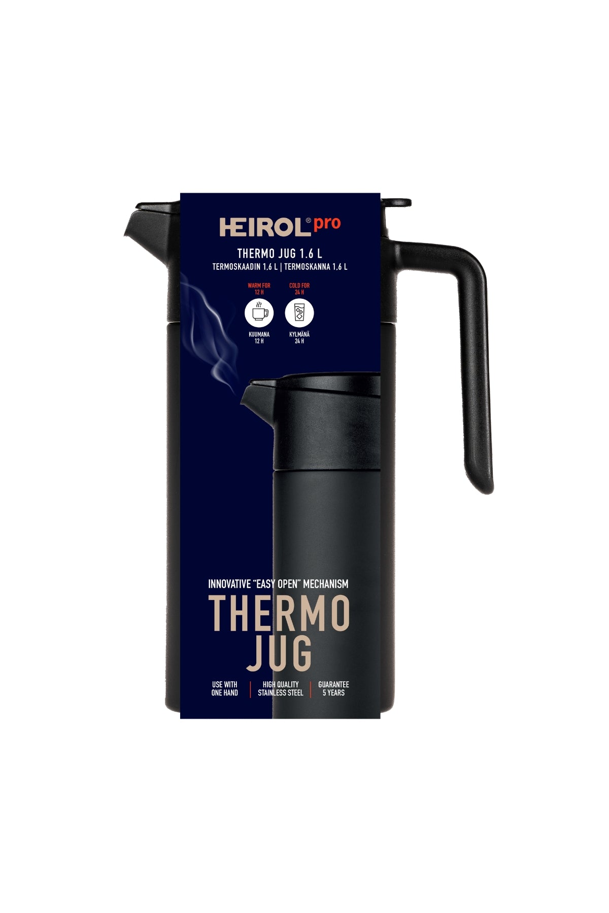 VACUUM JUG 1.6 L Easy Open, black