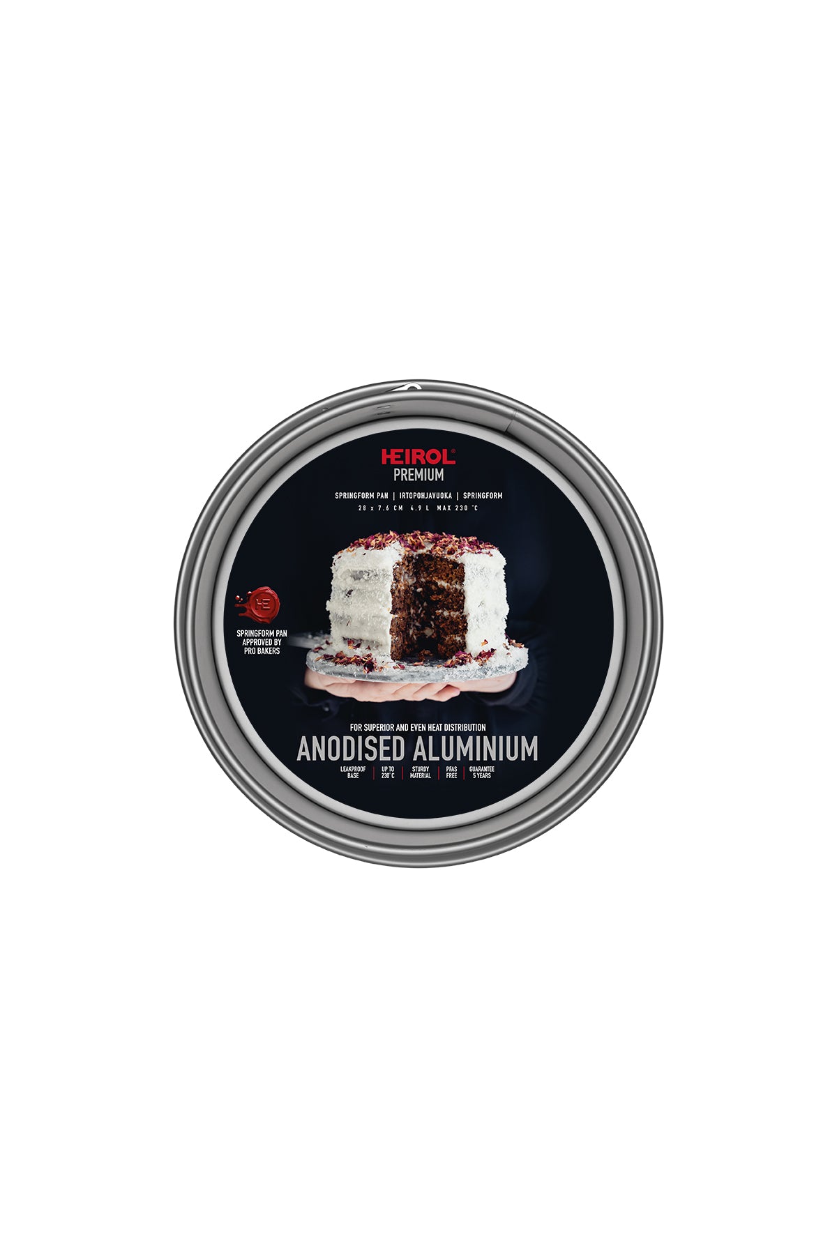 IRTOPOHJAVUOKA 28x7,6 cm, anodisoitu alumiini 4,9L