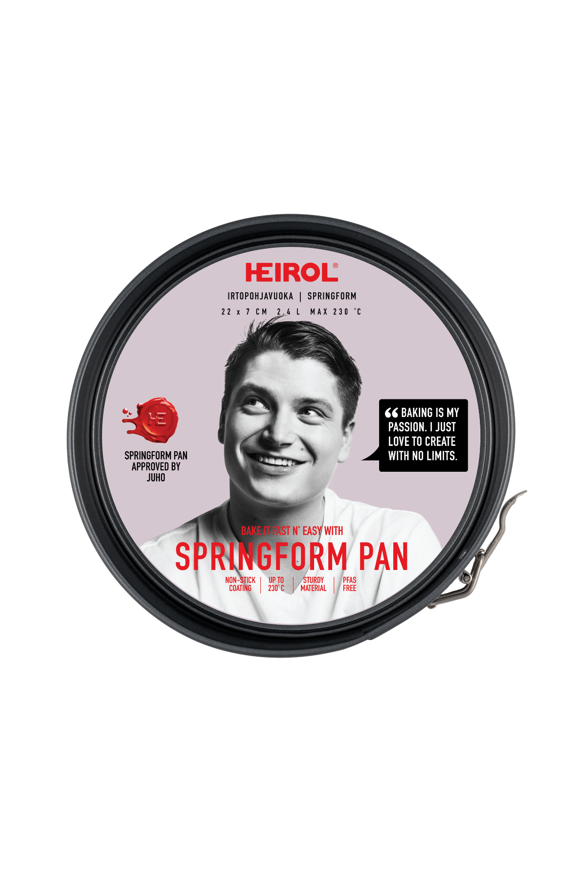 SPRINGFORM CAKE PAN Ø 26x7 cm 3,1 L