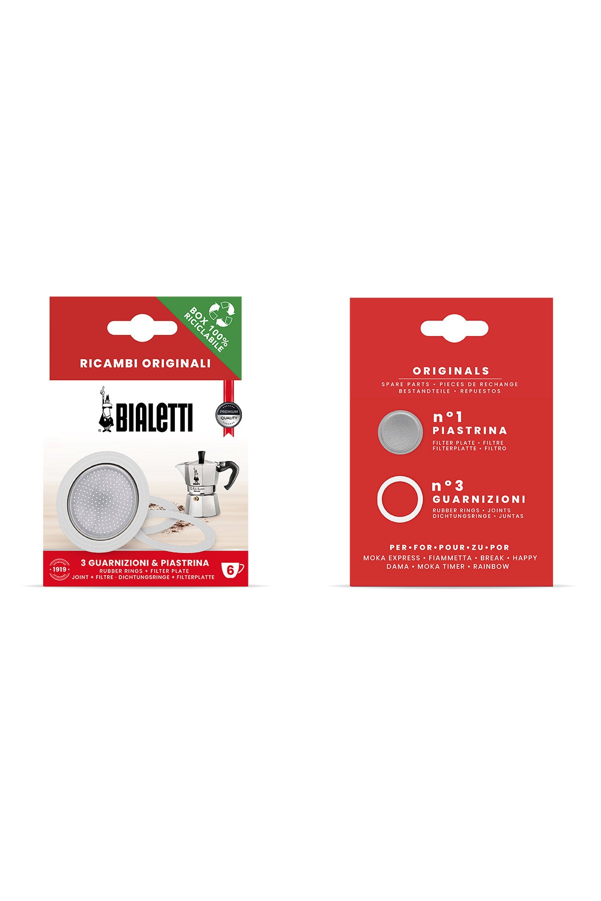 3 TIIVISTETTÄ JA FILTTERI 6 k. Moka Express 6 kuppi