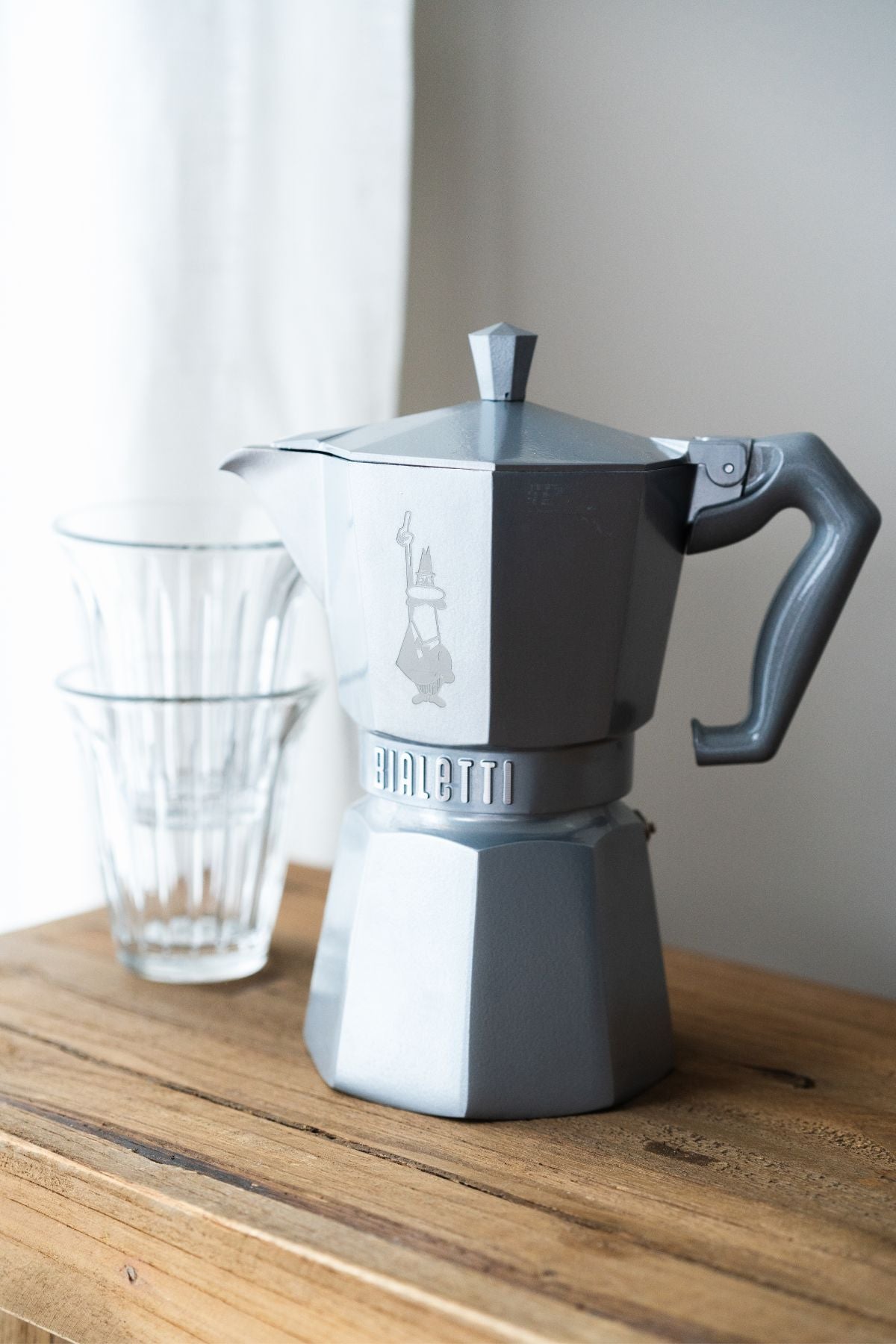 ESPRESSO PAN 6 cups Moka Exclusive, Silver