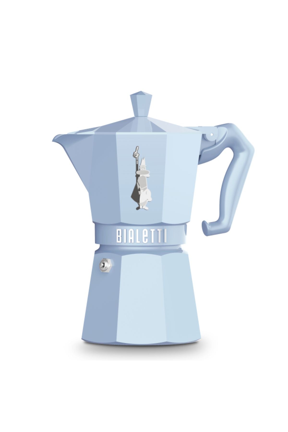 ESPRESSO PAN 6 cups Moka Exclusive, Light blue
