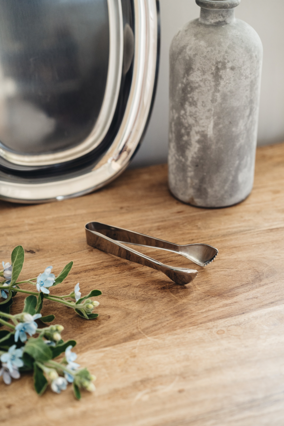 INDENTED ICE TONGS 18 cm S/S