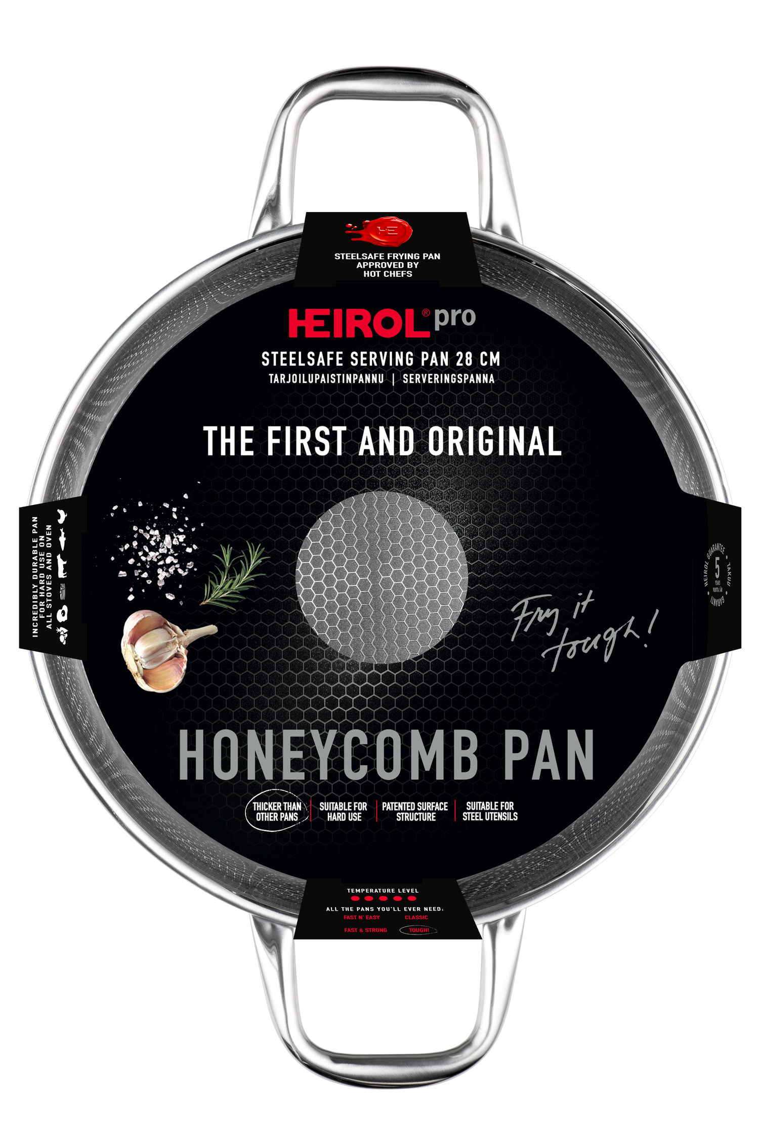 SERVING-/FRYING PAN 28 CM Steelsafe™ Pro