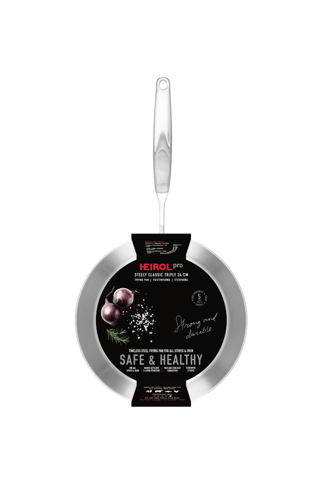 PAISTINPANNU 24 cm Steely Classic Triply