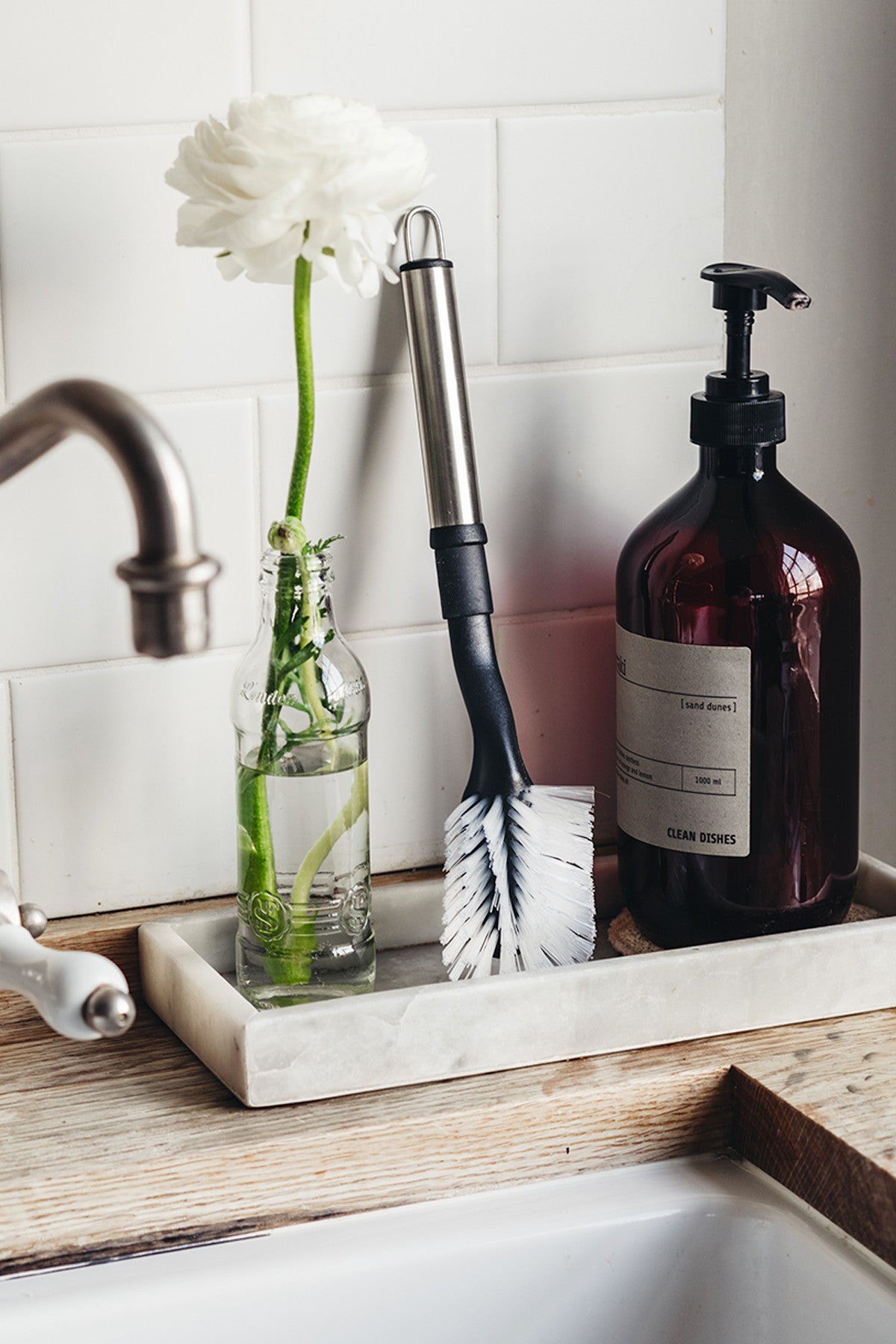 DISH BRUSH REPLACEMENT HEAD STEELY