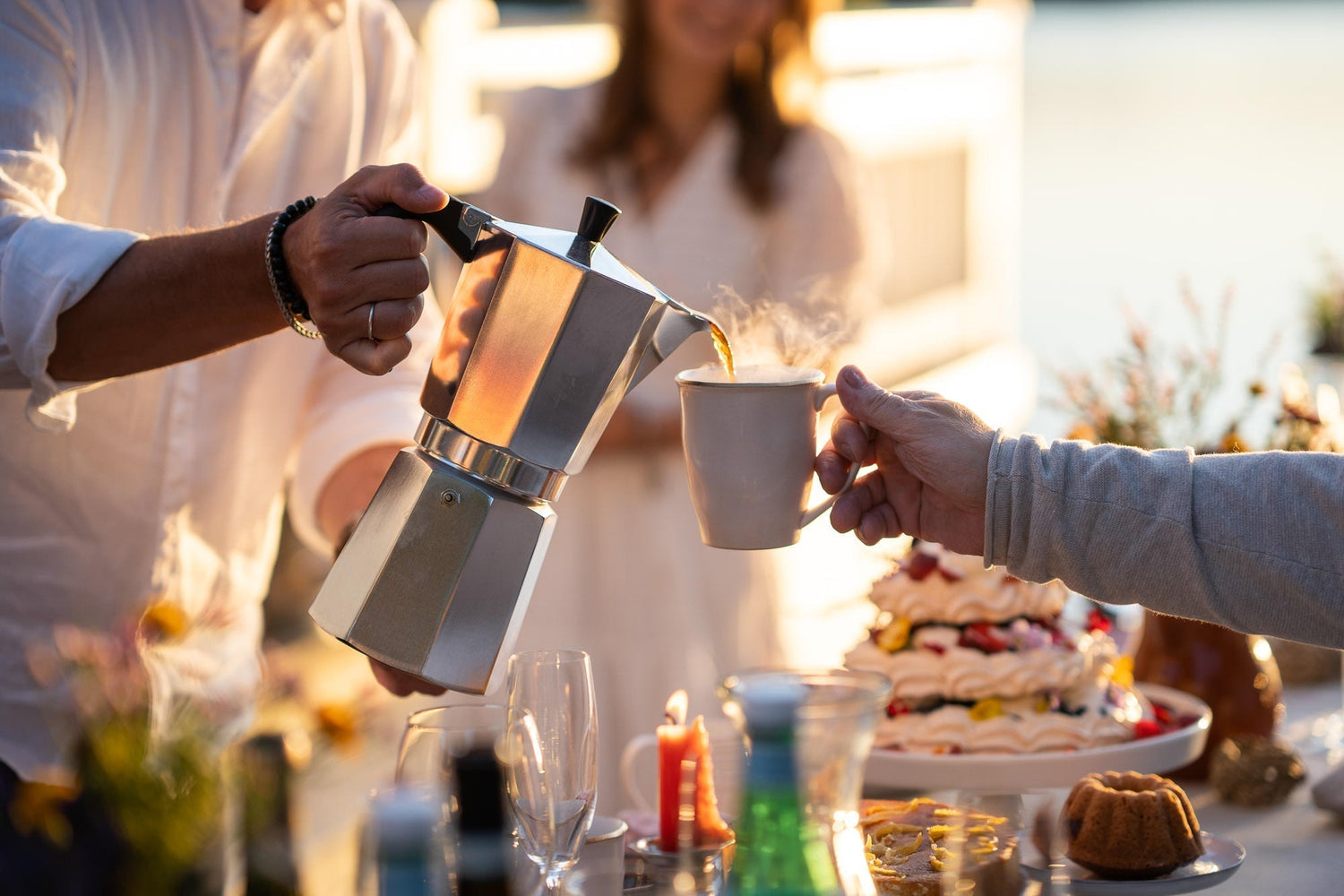 Täydellinen kahvi mutteripannulla