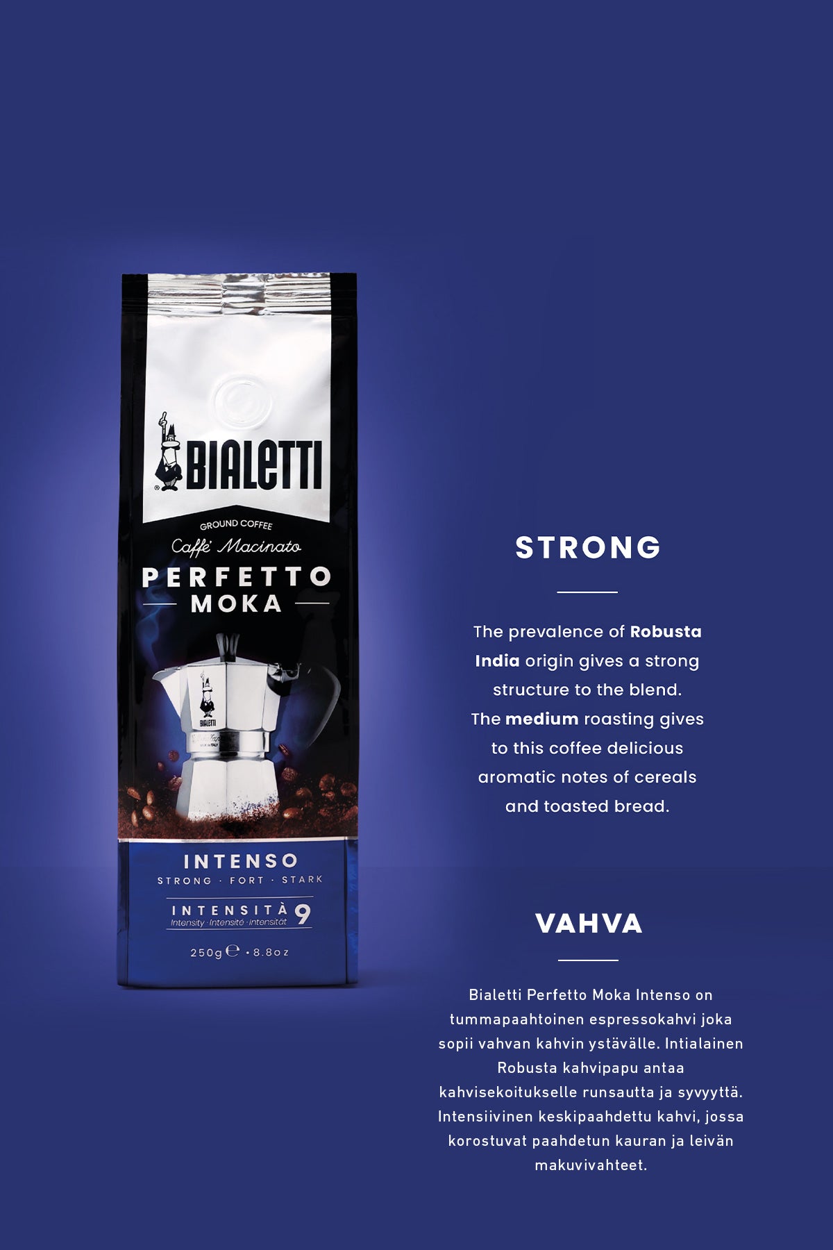 ESPRESSOKAHVI PERFETTO MOKA INTENSO 250G