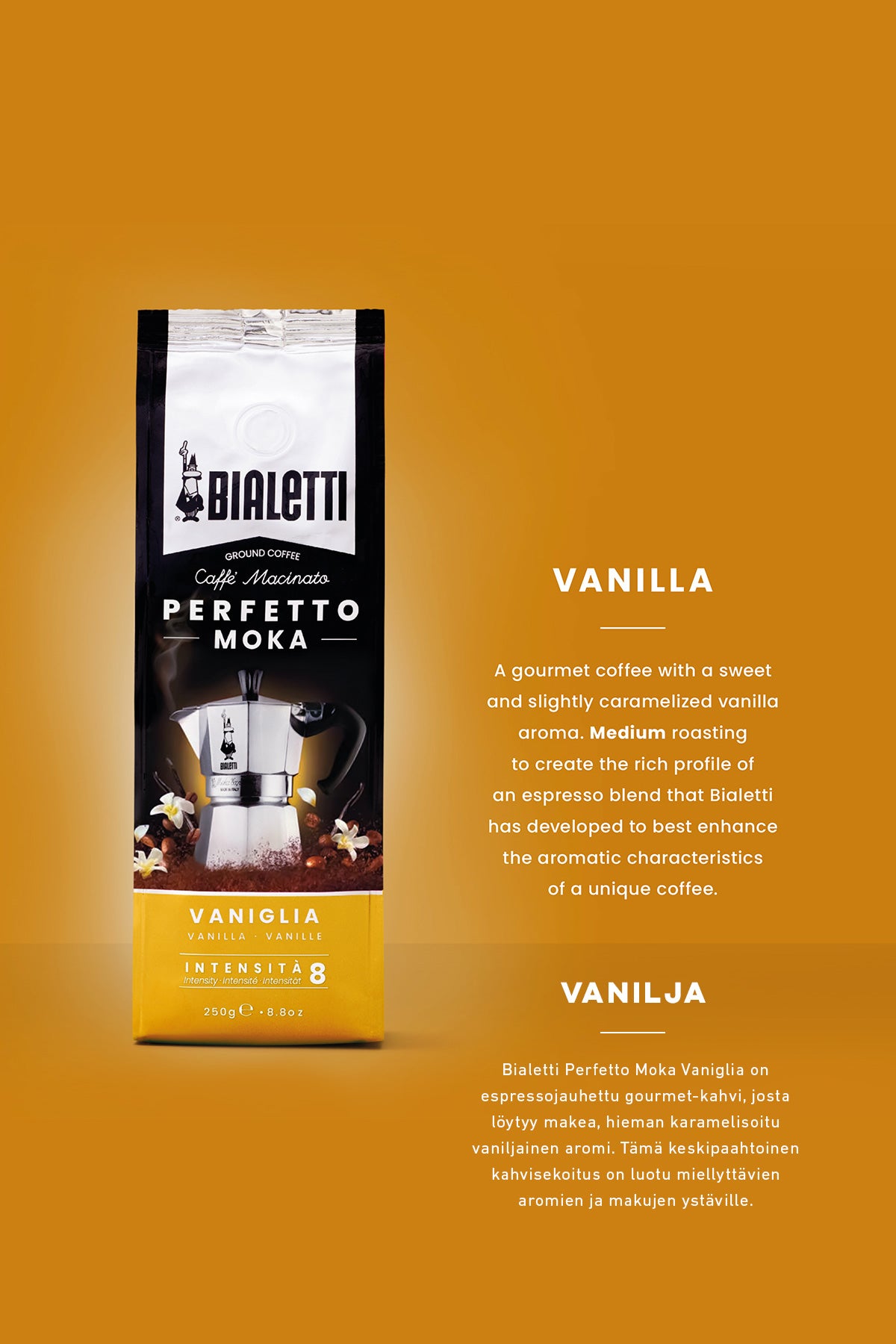 ESPRESSOKAHVI PERFETTO MOKA VANILJA 250G