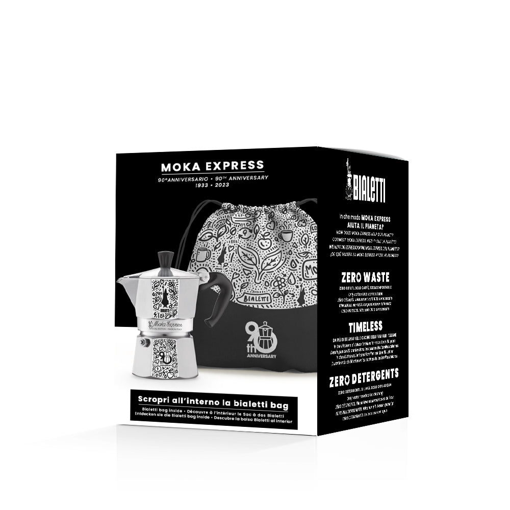 ESPRESSOKEITIN 3 k. Moka Express 90° ANNIVERSARY