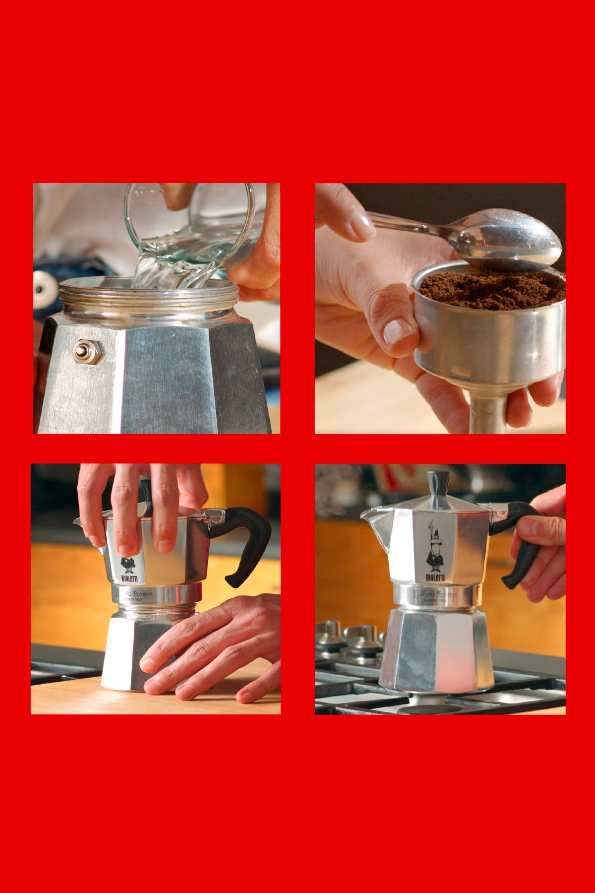 ESPRESSO PAN 4 cups, Moka Express – HEIROL