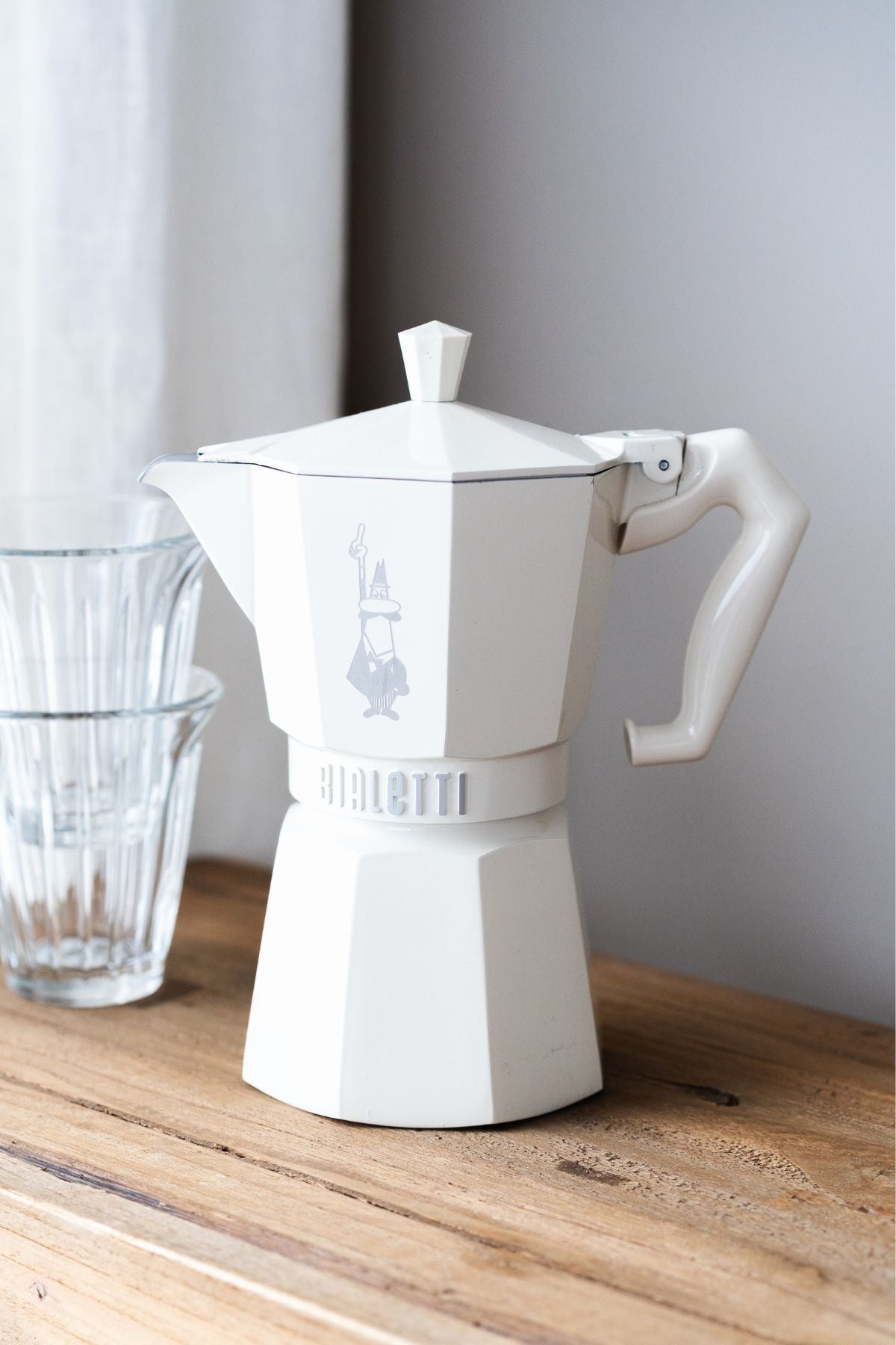 ESPRESSO PAN 6 cups Moka Exclusive, Cream