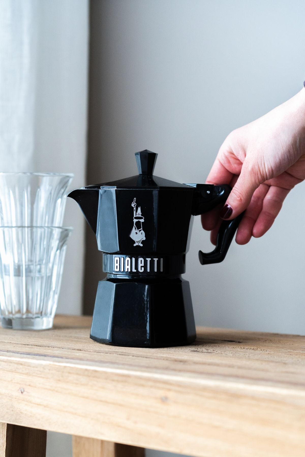 ESPRESSO PAN 3 cups Moka Exclusive, Black