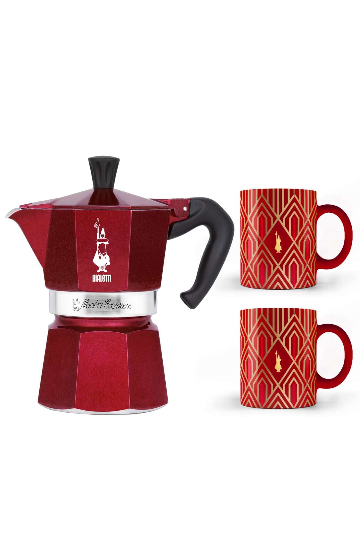 ESPRESSOKEITIN 6k. Moka Express+Mukit Déco Glamour