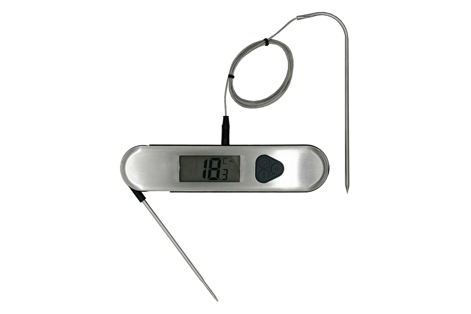 DIGITAL THERMOMETER 17,5 cm, Steely