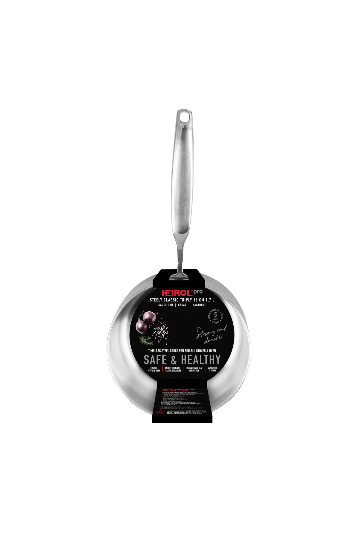 SAUCEPAN 16 cm 1,7 L Steely Classic Triply