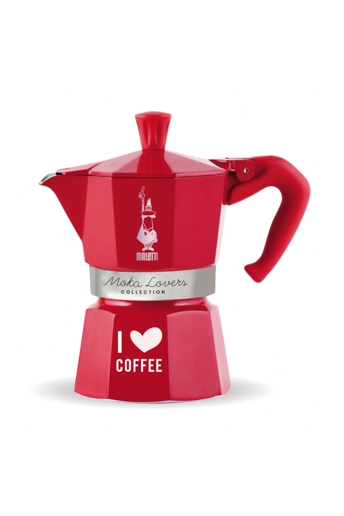 MOKA EXPRESS RED 6 CUPS, I Love Coffee
