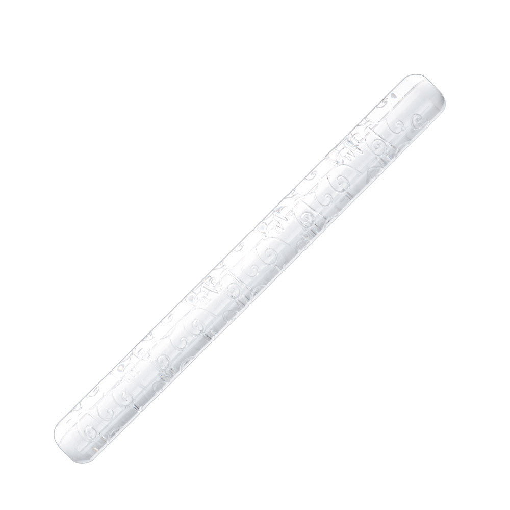 TEXTURE ROLLING PIN ORNAMENT AND FLOWERS 25 cm