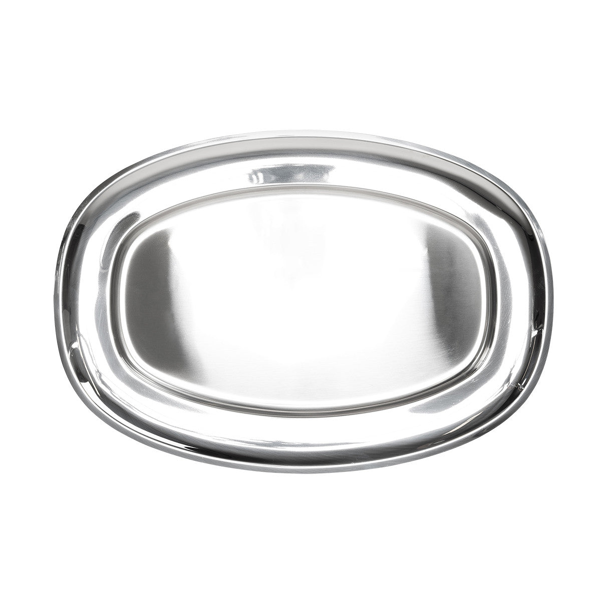 SERVING TRAY 52x37 cm, STAINLESS STEEL
