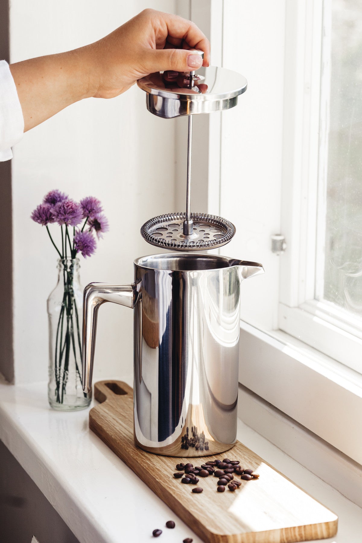 THERMO FRENCH PRESS DOUBLE WALL, S/S