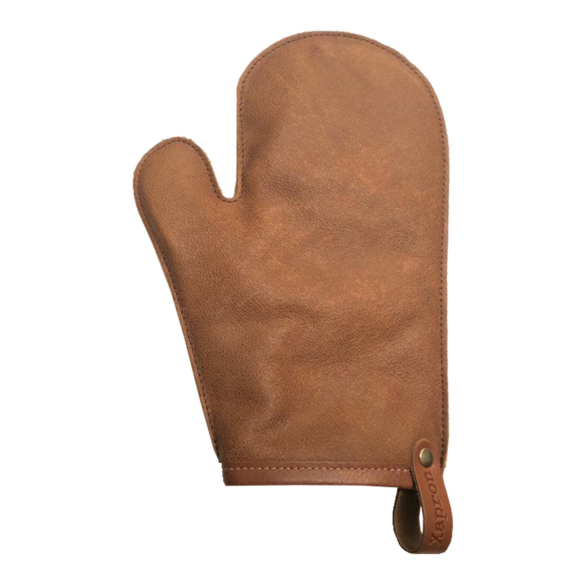 OVEN GLOVE, leather brown